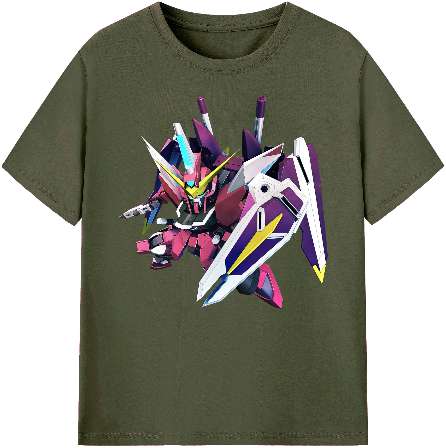 （画像用） 機動戦士ガンダム Mobile Suit Gundam 綿100％ メンズ半袖Tシャツ｜肌触りやわらか＆通気性